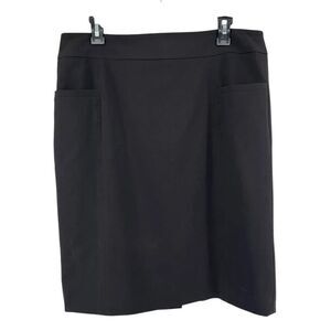 Apostrophe Essentials Women’s Black Side Pocket Straight Skirt Size 12